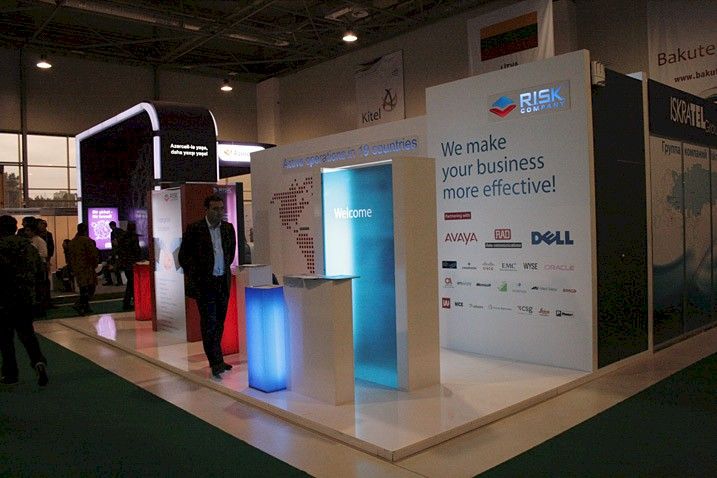 R.I.S.K. company stand creation for BakuTel 2011 exhibition .jpg